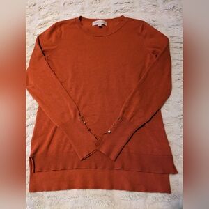 Philosophy orange sweater